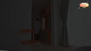 The girl was caught during a blowjob and was told to be quiet