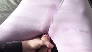 I slid my thumb over my wet clit in panties