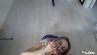 Anny Walker brings her stepsister to orgasm in a steamy roleplay scene