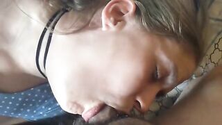 A woman receives a lot of sperm and has multiple orgasms in a row