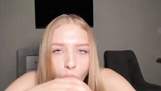 Barbie loves to suck big dicks and get cum on her face