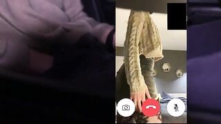 The husband received a video call from his wife with someone else