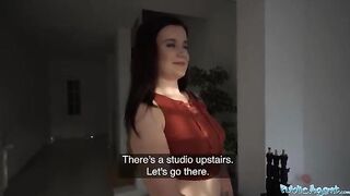 Agent took a cute girl to the studio for more than just photos