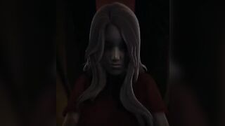 Red-eyed Alma Cowgirl Pose POV porn with a scary twist