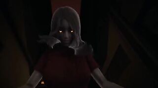 Red-eyed Alma Cowgirl Pose POV porn with a scary twist