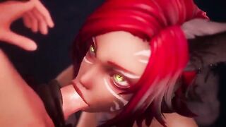 Taron has sex with Captain in a footjob-themed hentai scene