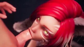 Taron has sex with Captain in a footjob-themed hentai scene